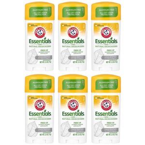 6-PACK Arm & Hammer Essentials Deodorant Unscented 2.5 oz